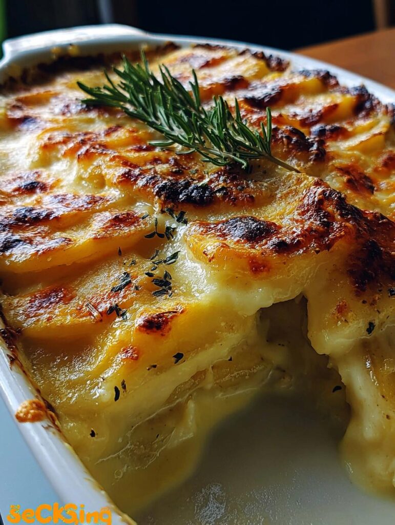 Cheesy Garlic Potatoes Gratin