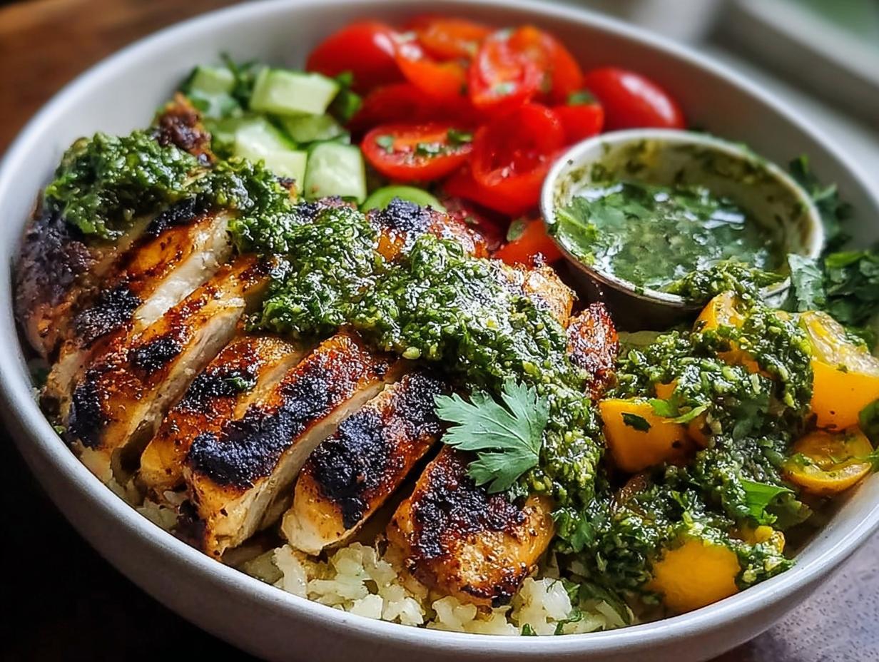 Chimichurri Grilled Chicken Bowl