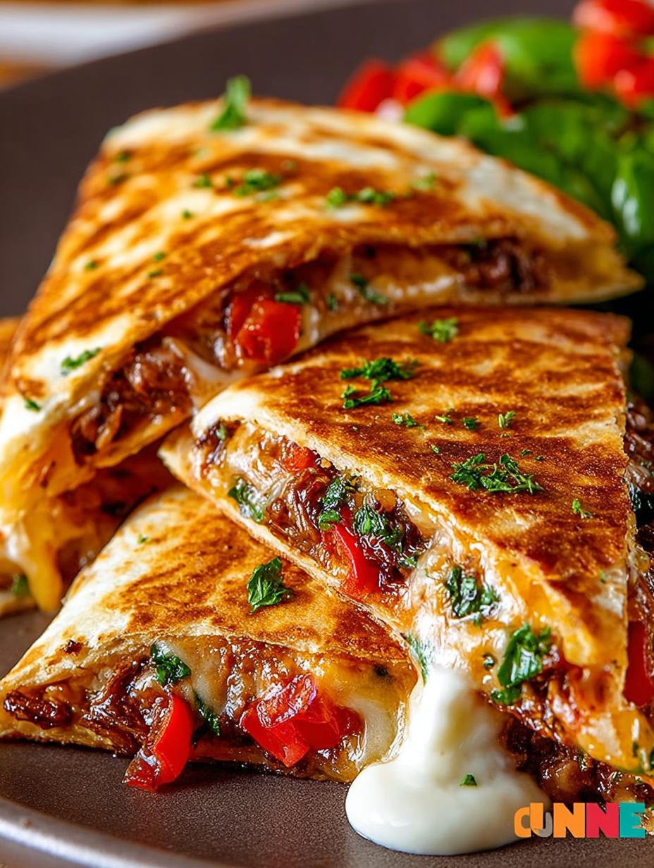 Golden Melty Quesadillas That