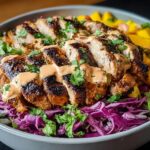Jerk Chicken Mango Slaw