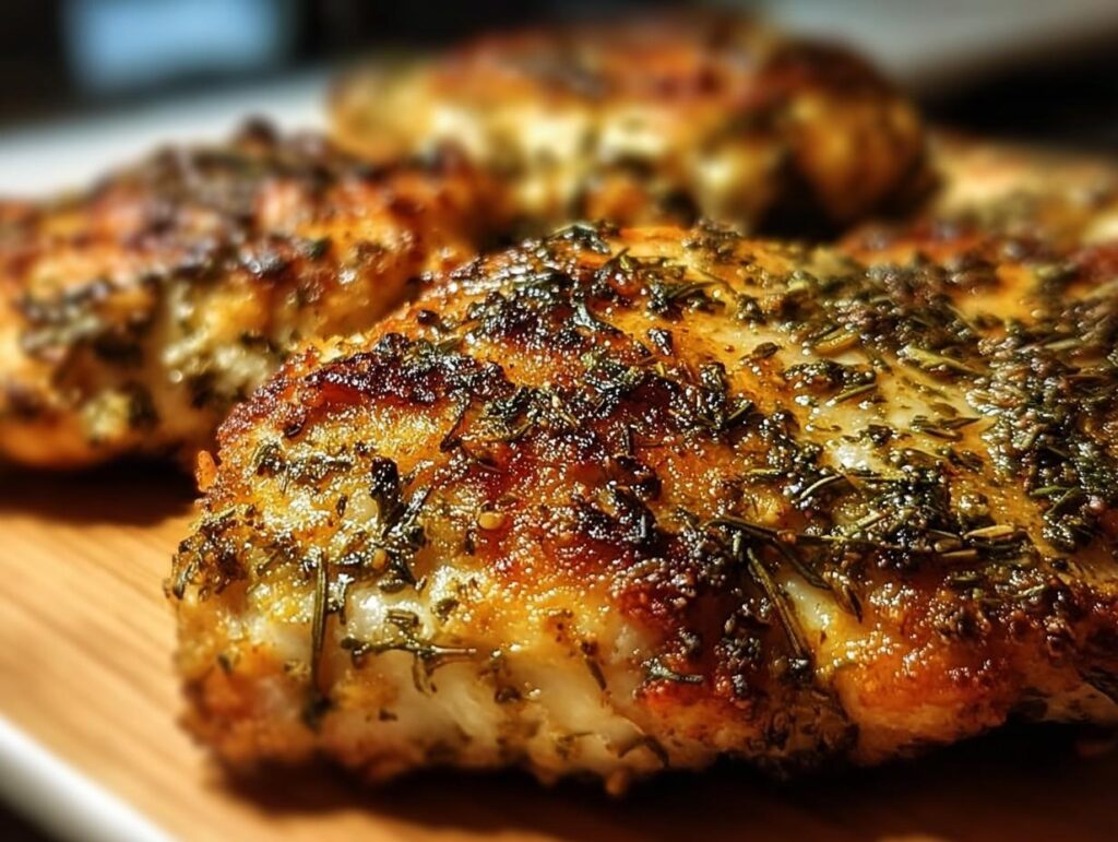Juicy Herb Crusted Baked