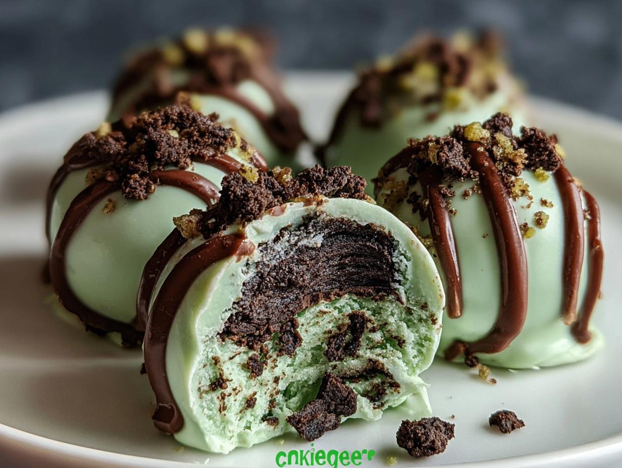 Amazing Mint Oreo Truffles Recipe - Mint Oreo Truffles - additional detail