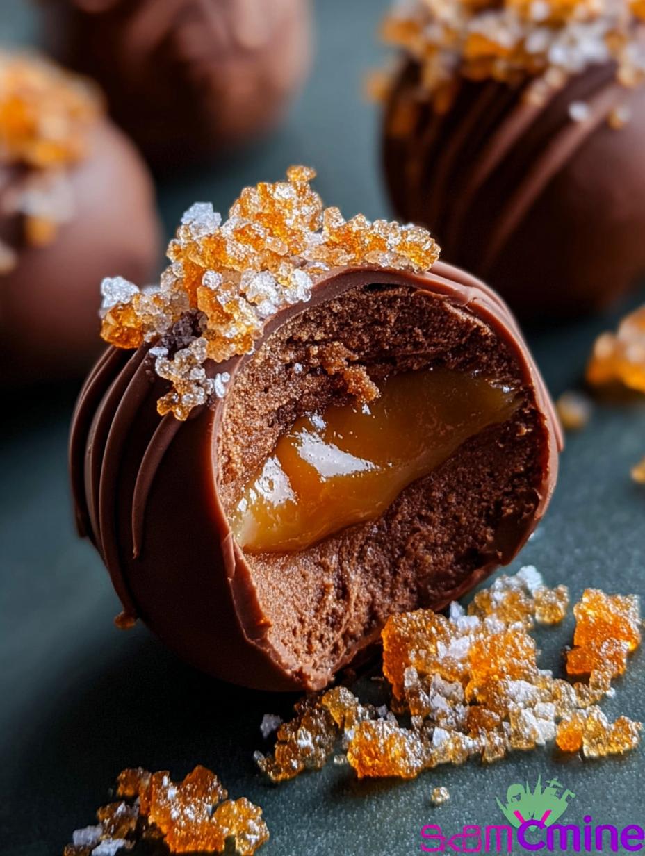 Salted Caramel Fudge Truffles