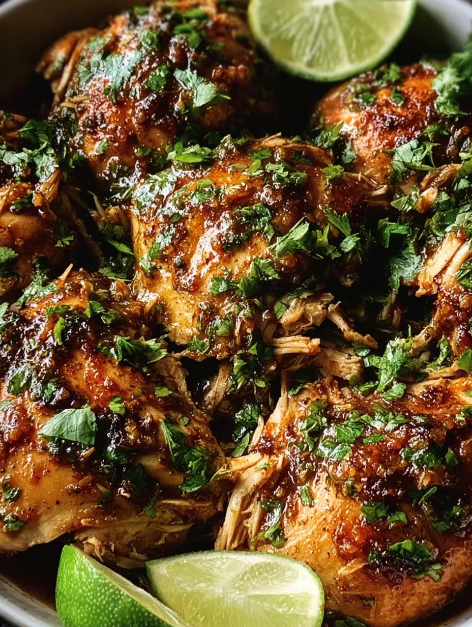 Slow Cooker Cilantro Lime: Effortless Flavor - Serving the Slow Cooker Cilantro Lime Chicken