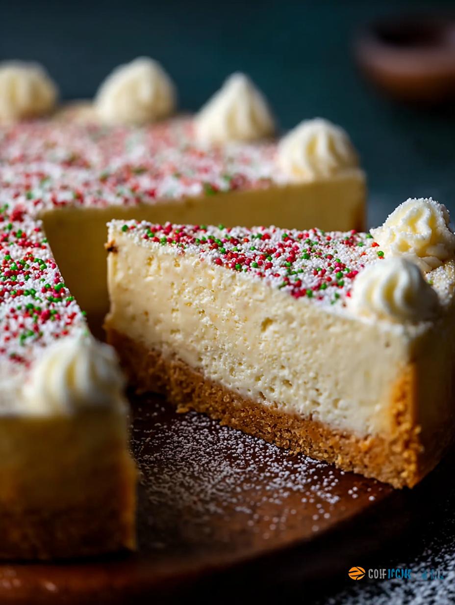 Sugar Cookie Cheesecake: A Heavenly 1-Pan Dessert - Sugar Cookie Cheesecake - additional detail