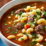 Beef Macaroni Soup