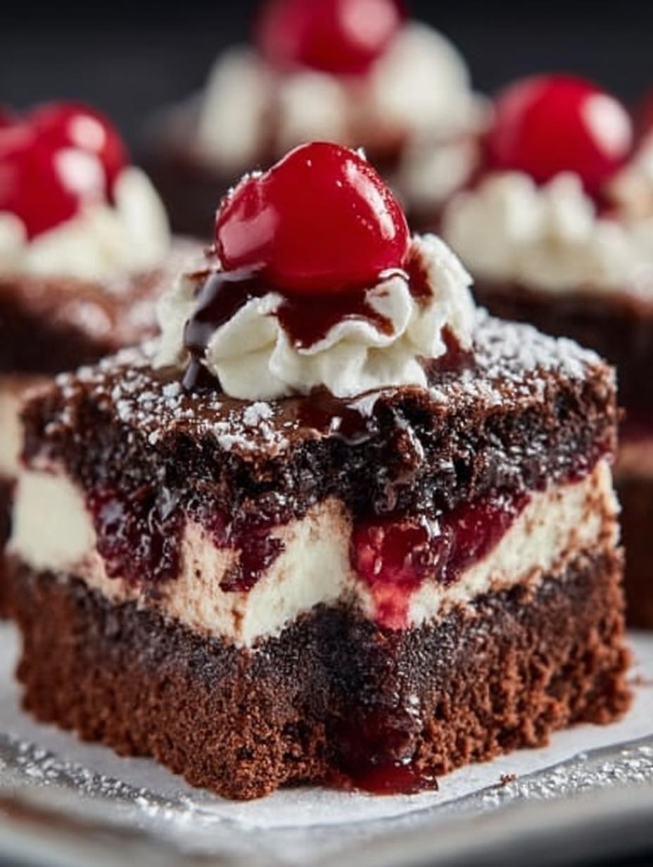 Black Forest Brownies Incredible Delight in Every Bite - Black Forest Brownies Incredible - main visual representation