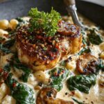 Creamy Parmesan Spinach Mushroom