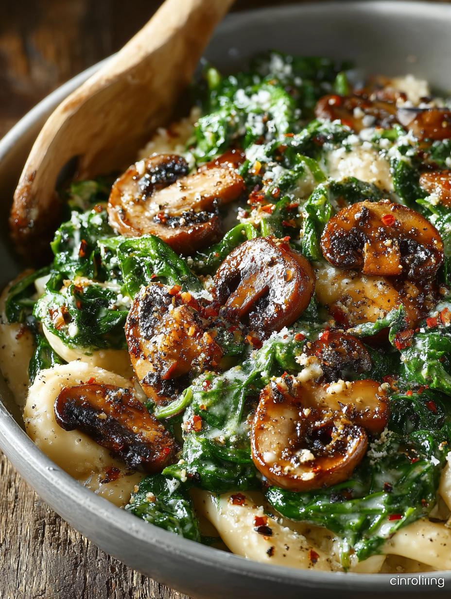 Creamy Parmesan Spinach Mushroom: 5 Irresistible Recipes - Creamy Parmesan Spinach Mushroom - additional detail