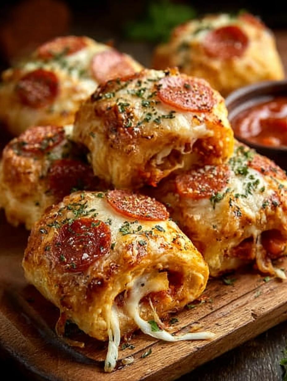 Flaky Pepperoni Pizza Rolls