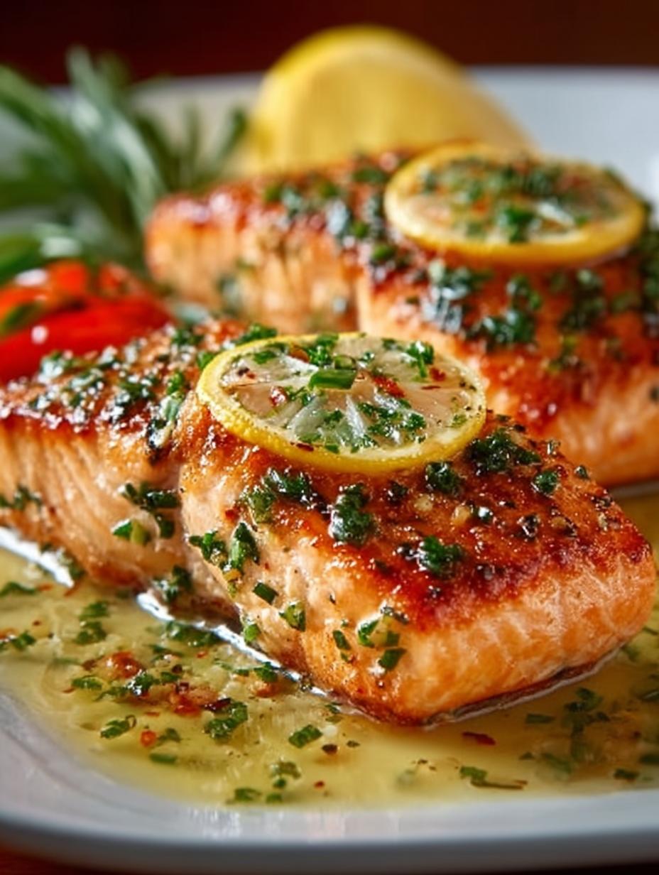 Salmon with Garlic Lemon
