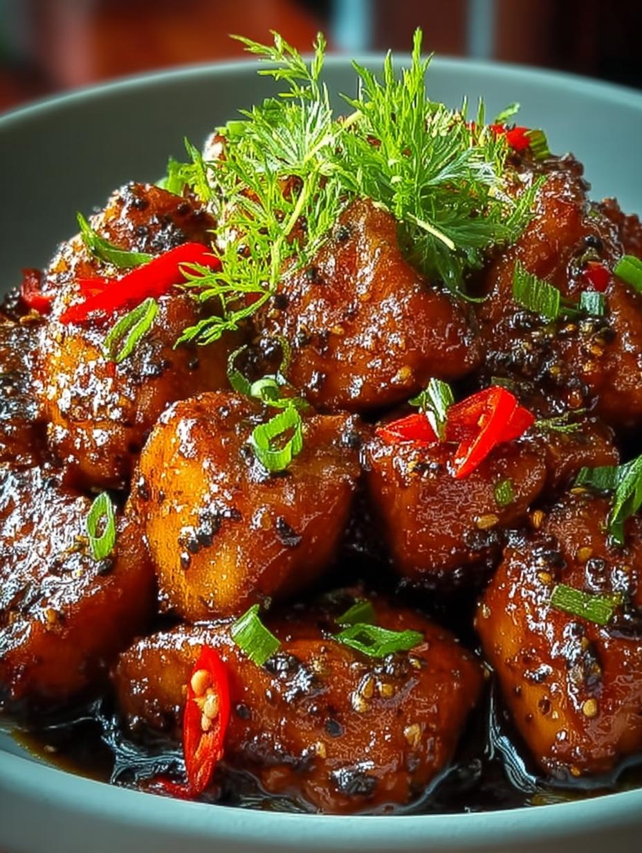 Spicy Black Pepper Chicken