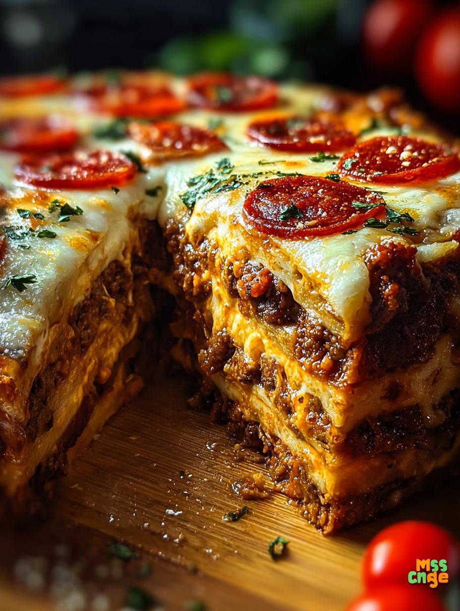 Ultimate Stuffed Layered Pizza Pie: 5 Layers of Flavor - Stuffed Layered Pizza Pie - main visual representation