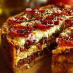 Stuffed Layered Pizza Pie