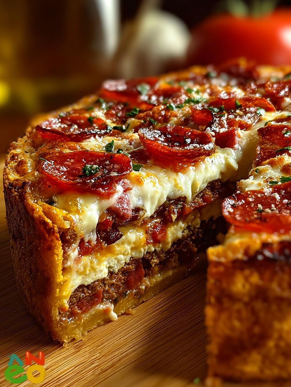 Stuffed Layered Pizza Pie