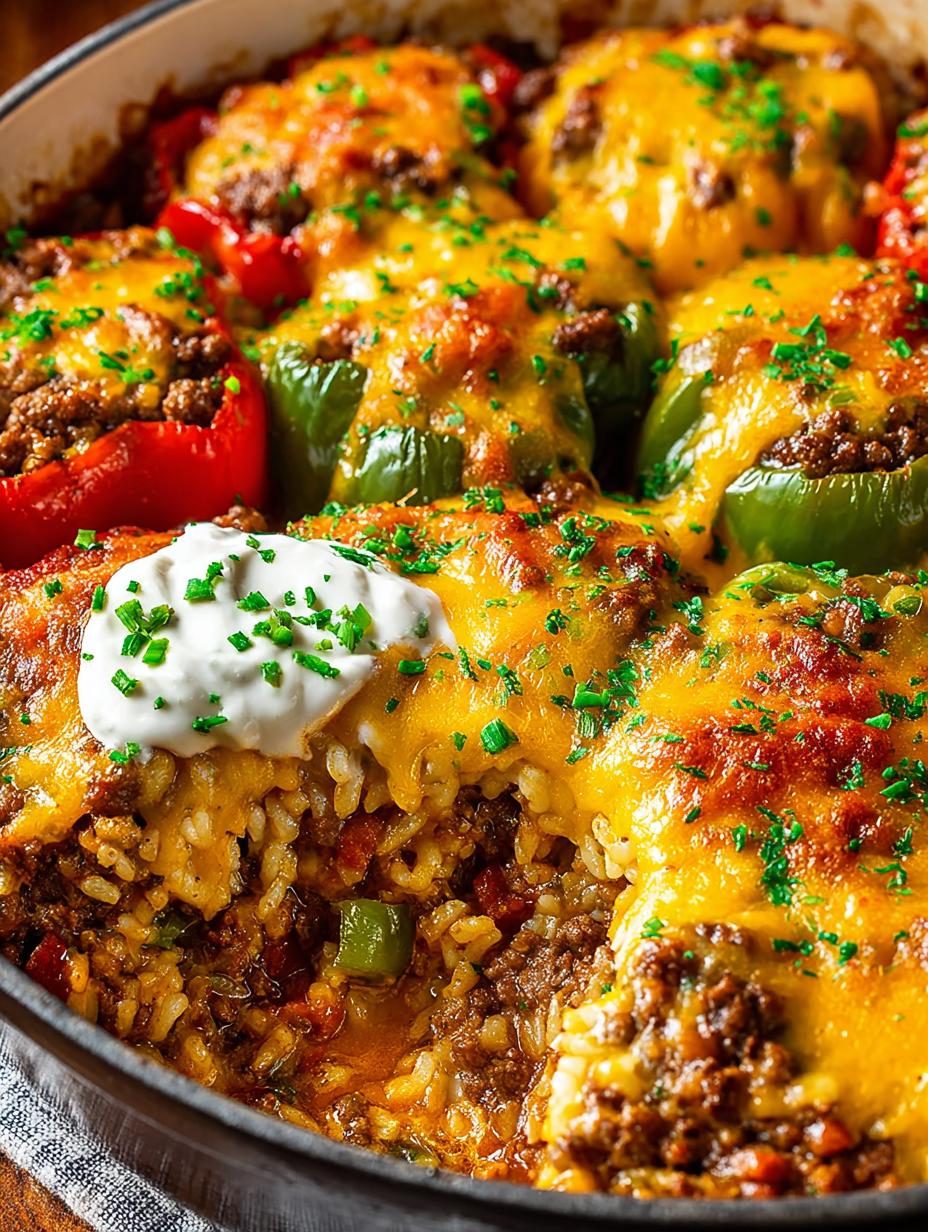 Easy Stuffed Pepper Casserole: 5 Flavorful Steps - Stuffed Pepper Casserole - additional detail