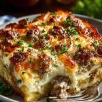 Beef Sausage Hashbrown Casserole