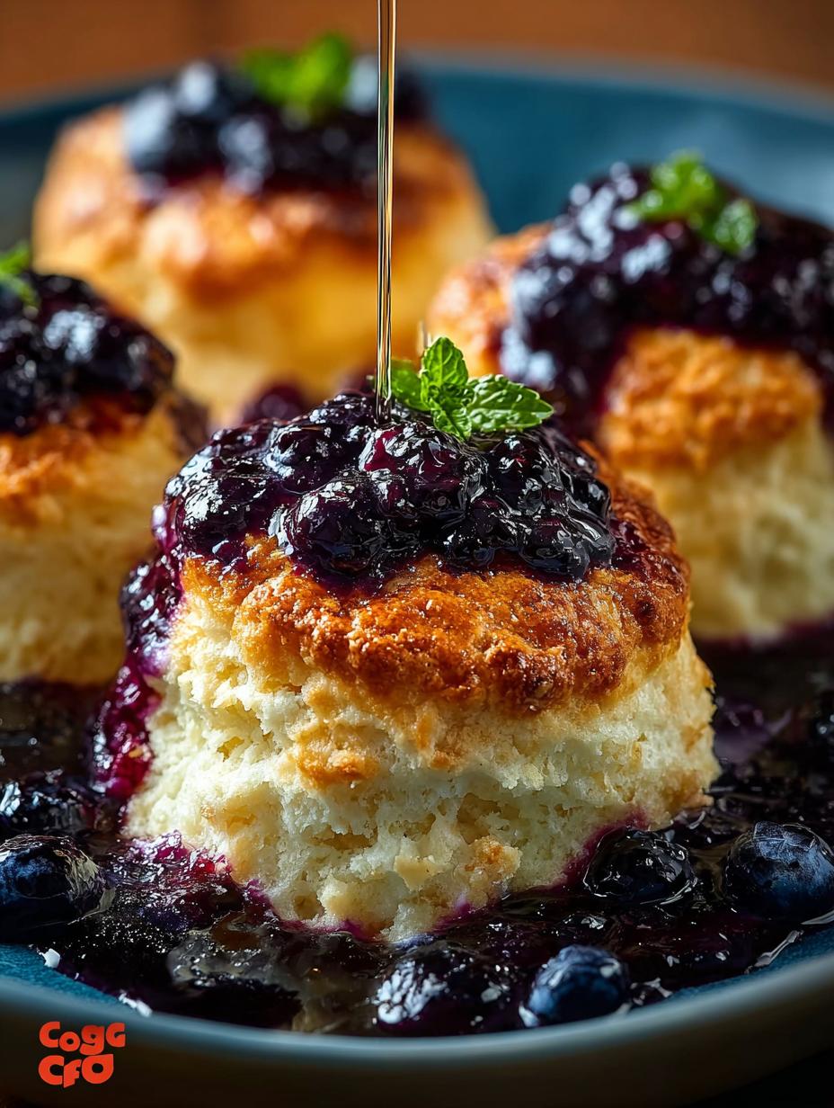 Blueberry Butter Swim Biscuits