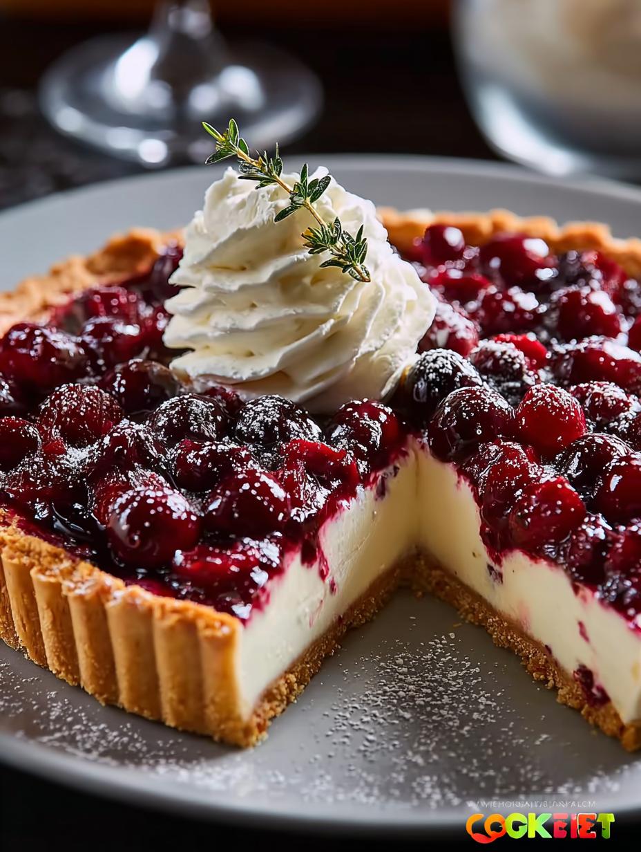 Delightful Cranberry White Chocolate Tart Recipe - Cranberry White Chocolate Tart - additional detail