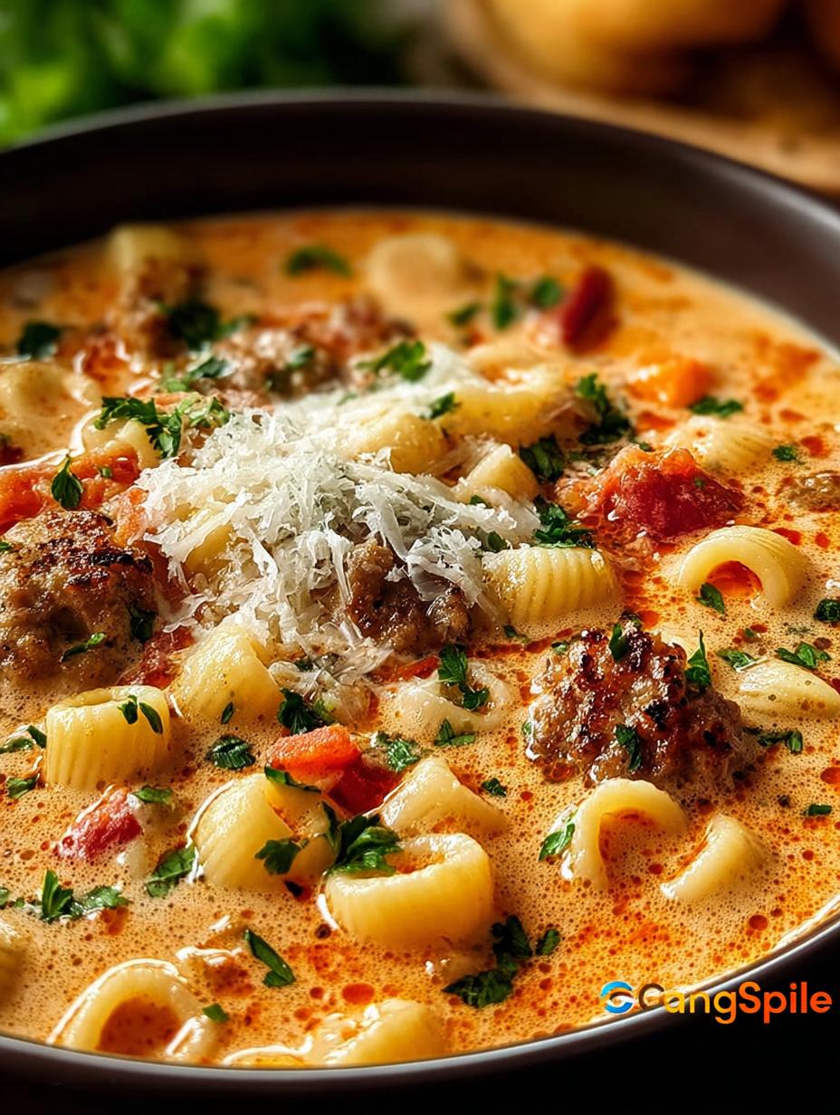 Creamy Parmesan Italian Sausage