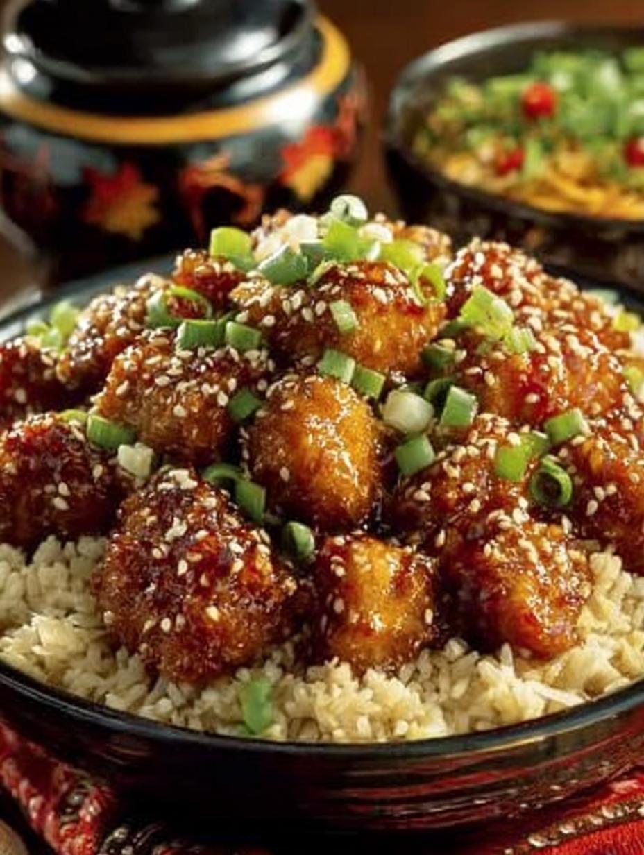Crispy Sesame Chicken with Fried Rice: A Flavorful Delight - Crispy Sesame Chicken with - additional detail