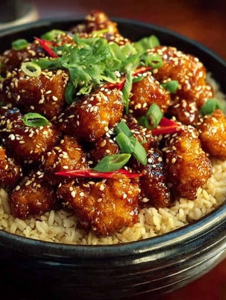 Crispy Sesame Chicken with