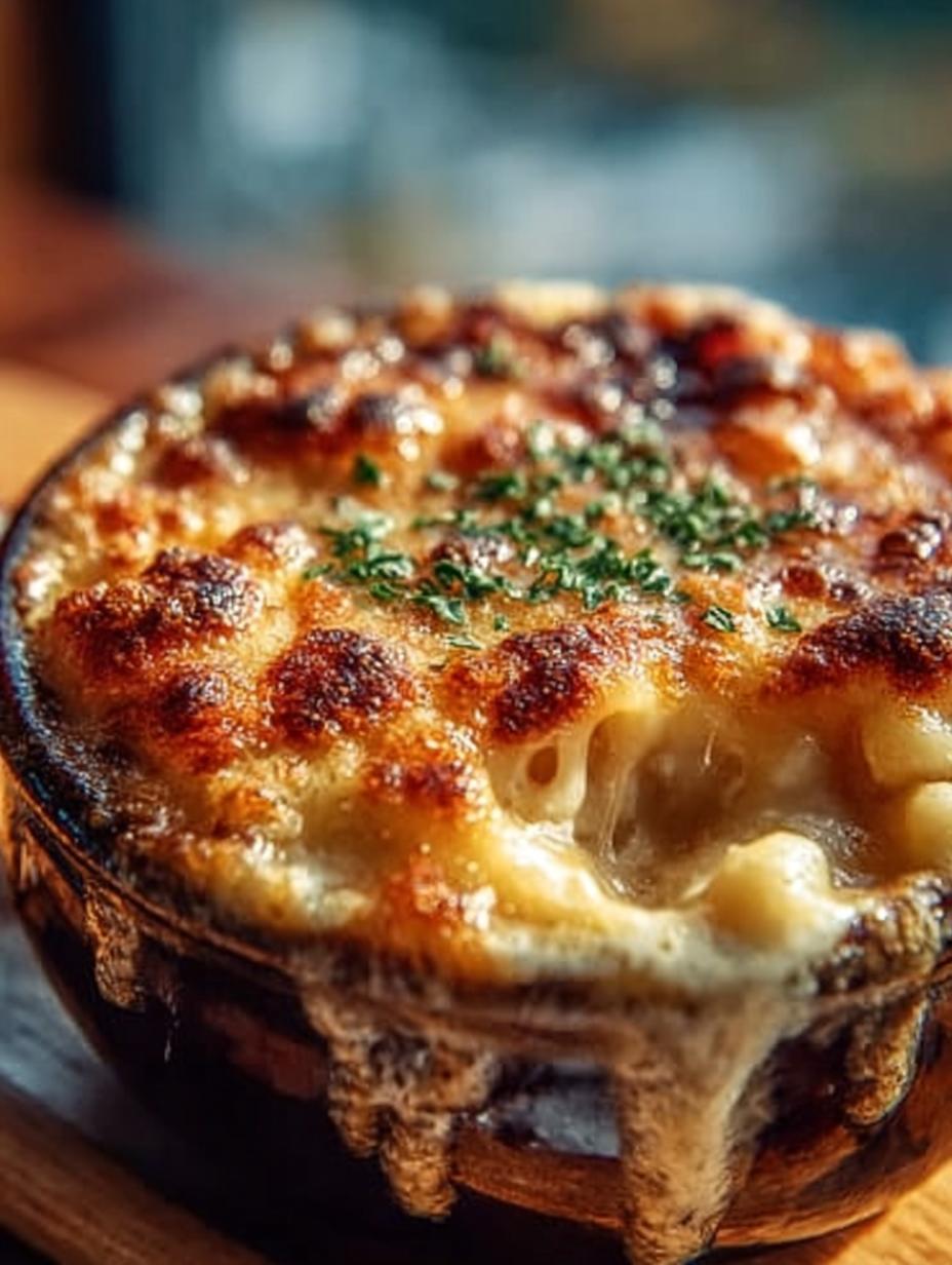 French Onion Soup Mac: 7 Comforting Cheese Delights - French Onion Soup Mac - additional detail