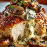 Gouda Mushroom Stuffed Chicken