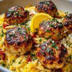Greek Chicken Meatballs with