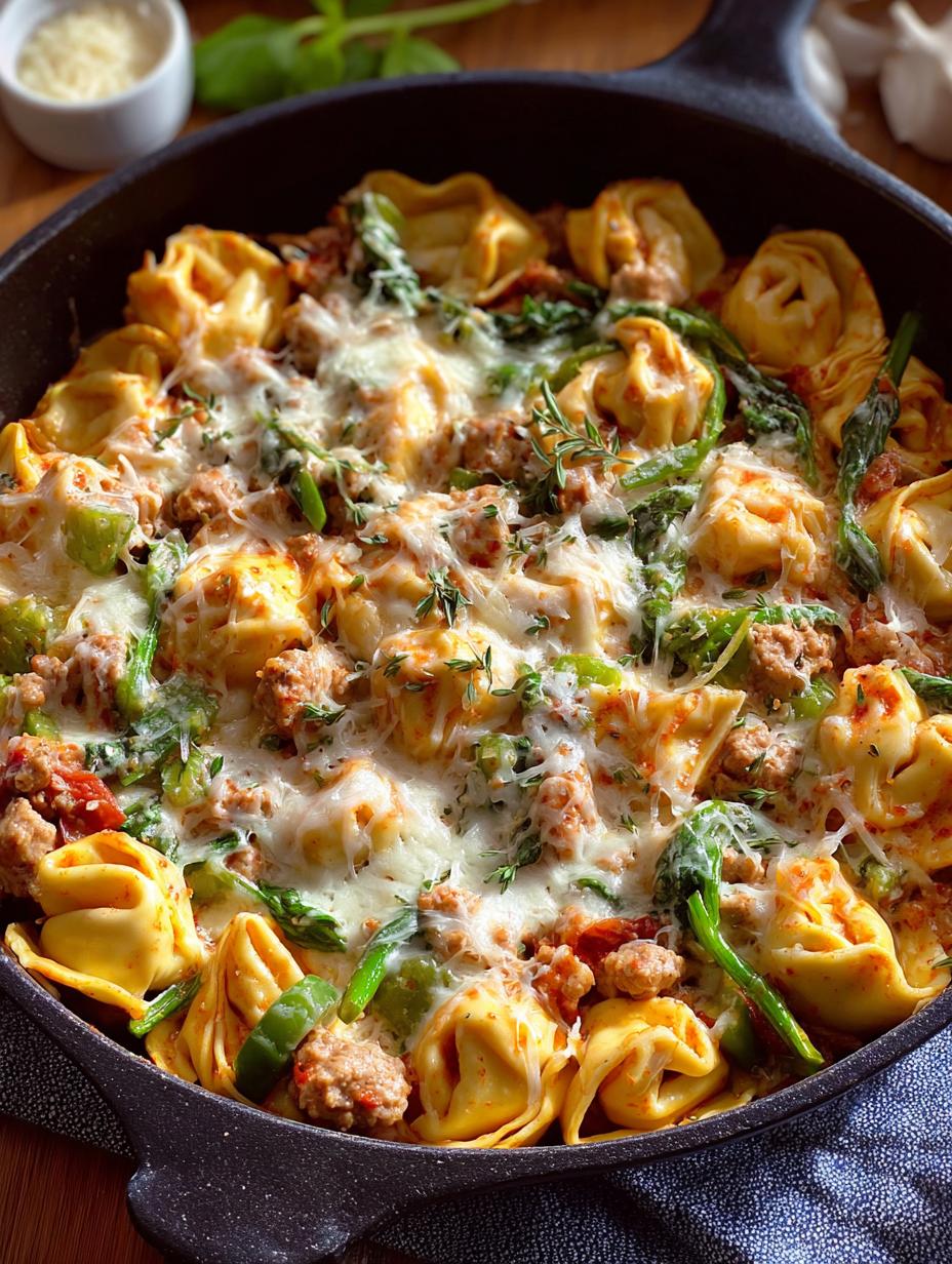 Ground Turkey Tortellini Skillet
