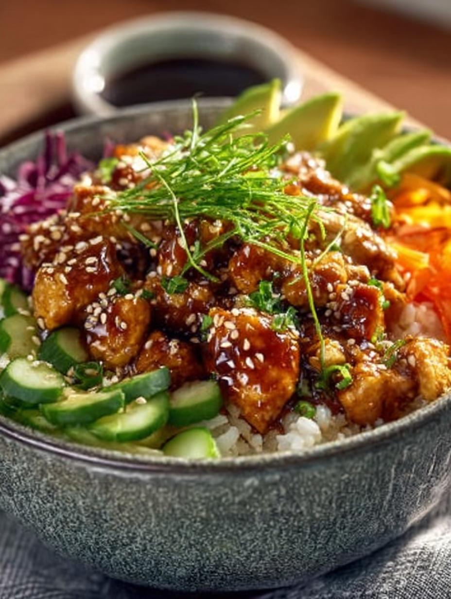Healthy Sticky Chicken Bowls