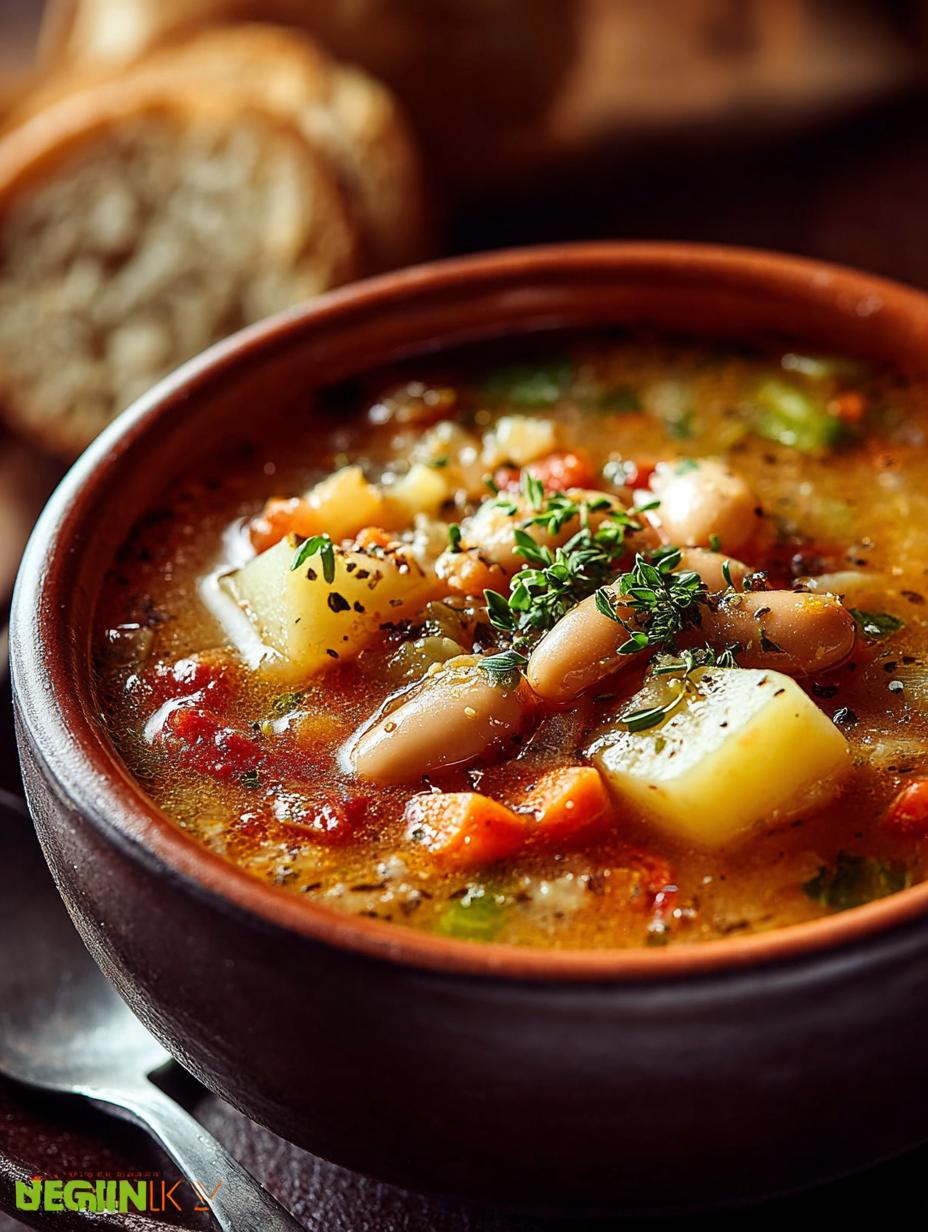 Hearty Potato Bean Soup: A Cozy Comforting Dish - Hearty Potato Bean Soup - main visual representation
