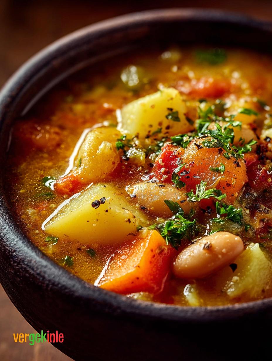 Hearty Potato Bean Soup: A Cozy Comforting Dish - Hearty Potato Bean Soup - additional detail