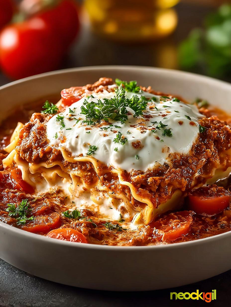 Easy High Protein Lasagna Soup: Comfort in a Bowl - High Protein Lasagna Soup - main visual representation