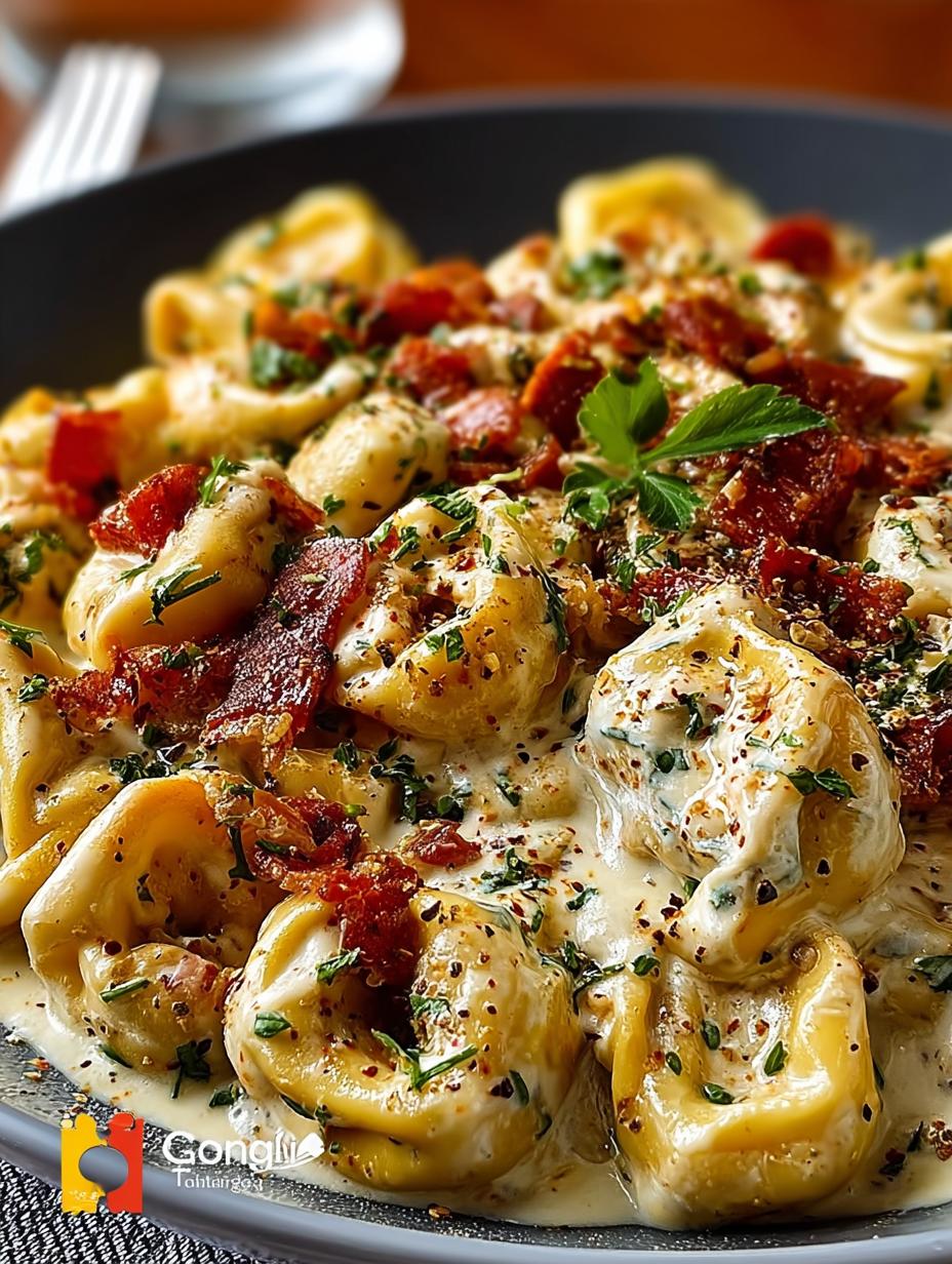 Loaded Cajun Alfredo Tortellini