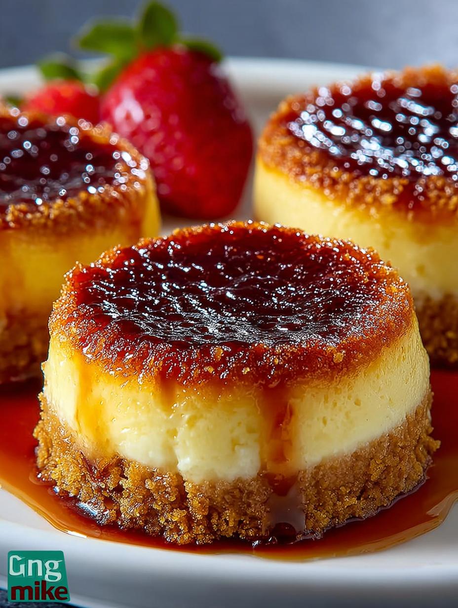 Mini Creme Brulee Cheesecakes: 12 Loveable Bites - Mini Creme Brulee Cheesecakes - main visual representation
