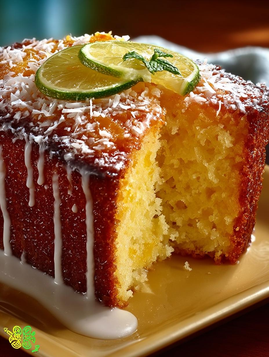 Delicious Pina Colada Pound Cake Recipe for Tropical Bliss - Pina Colada Pound Cake - main visual representation