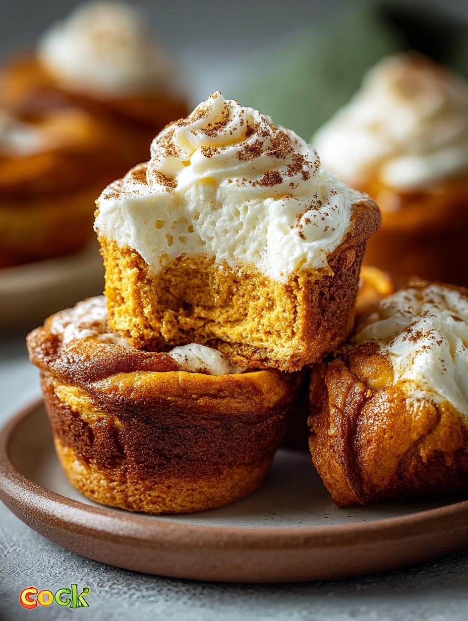 Delicious Pumpkin Cheesecake Muffins for Fall Baking - Pumpkin Cheesecake Muffins - main visual representation