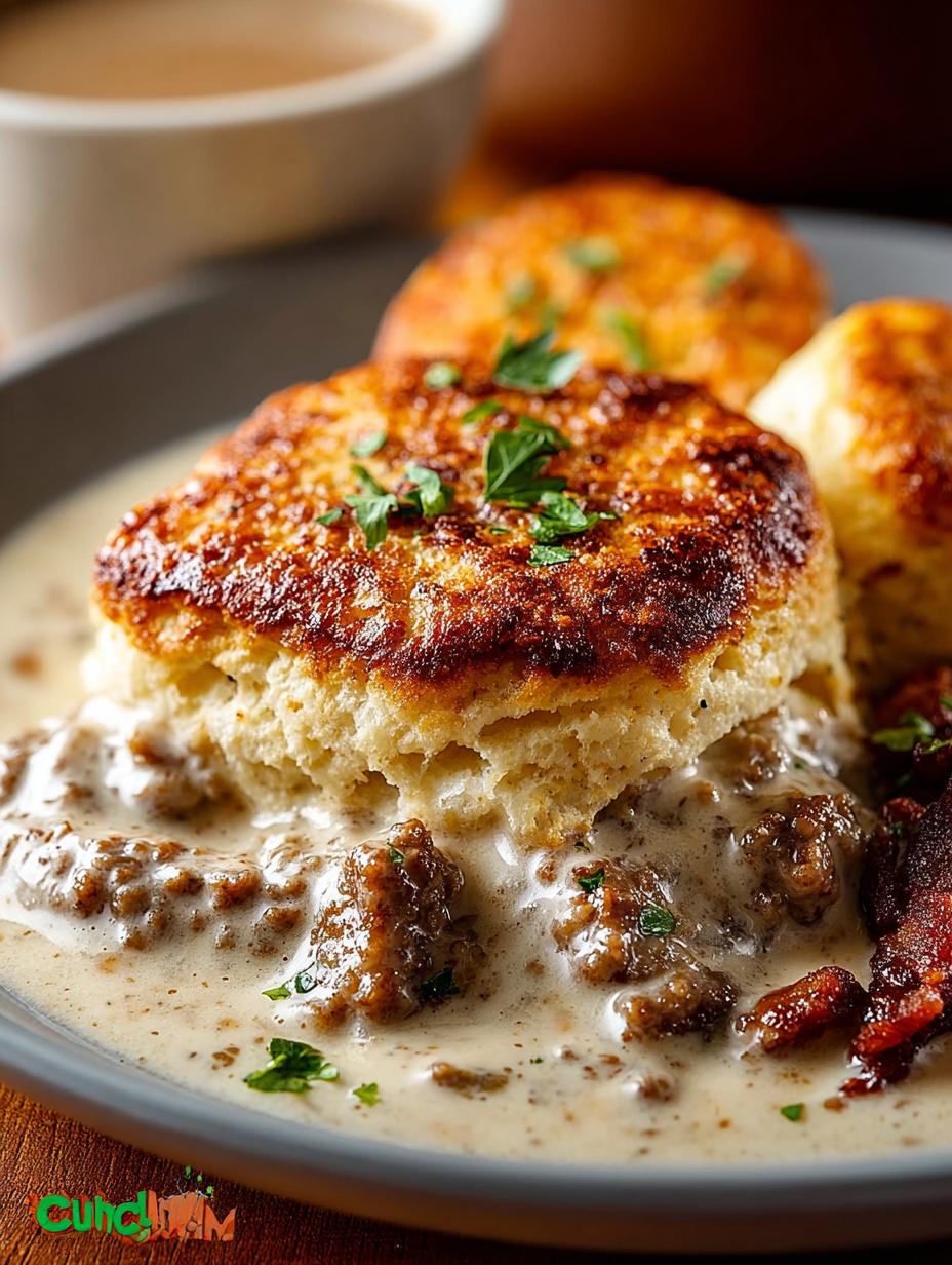 Sausage Gravy Biscuits