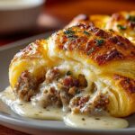 Sausage Gravy Crescent Roll