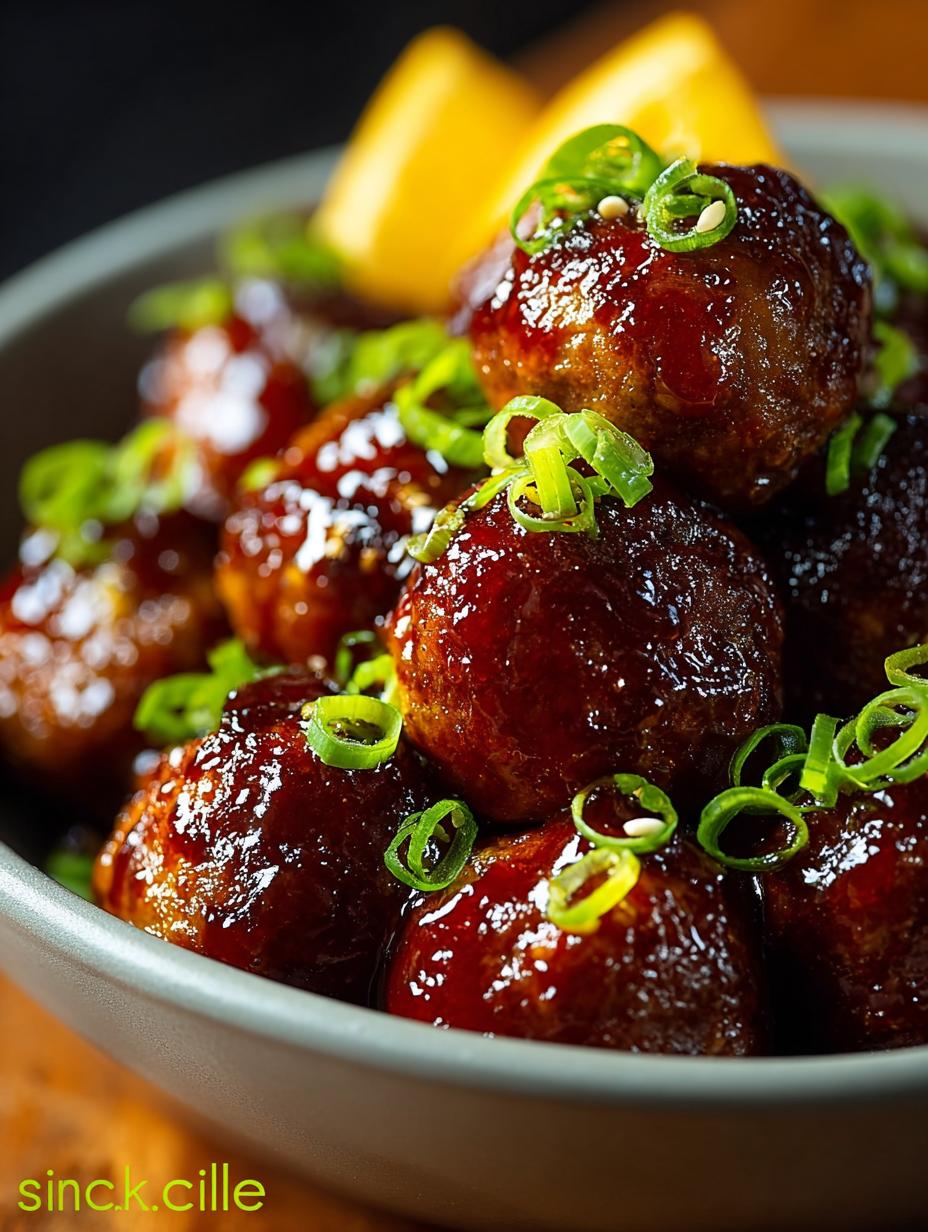 Slow Cooker Teriyaki Meatballs