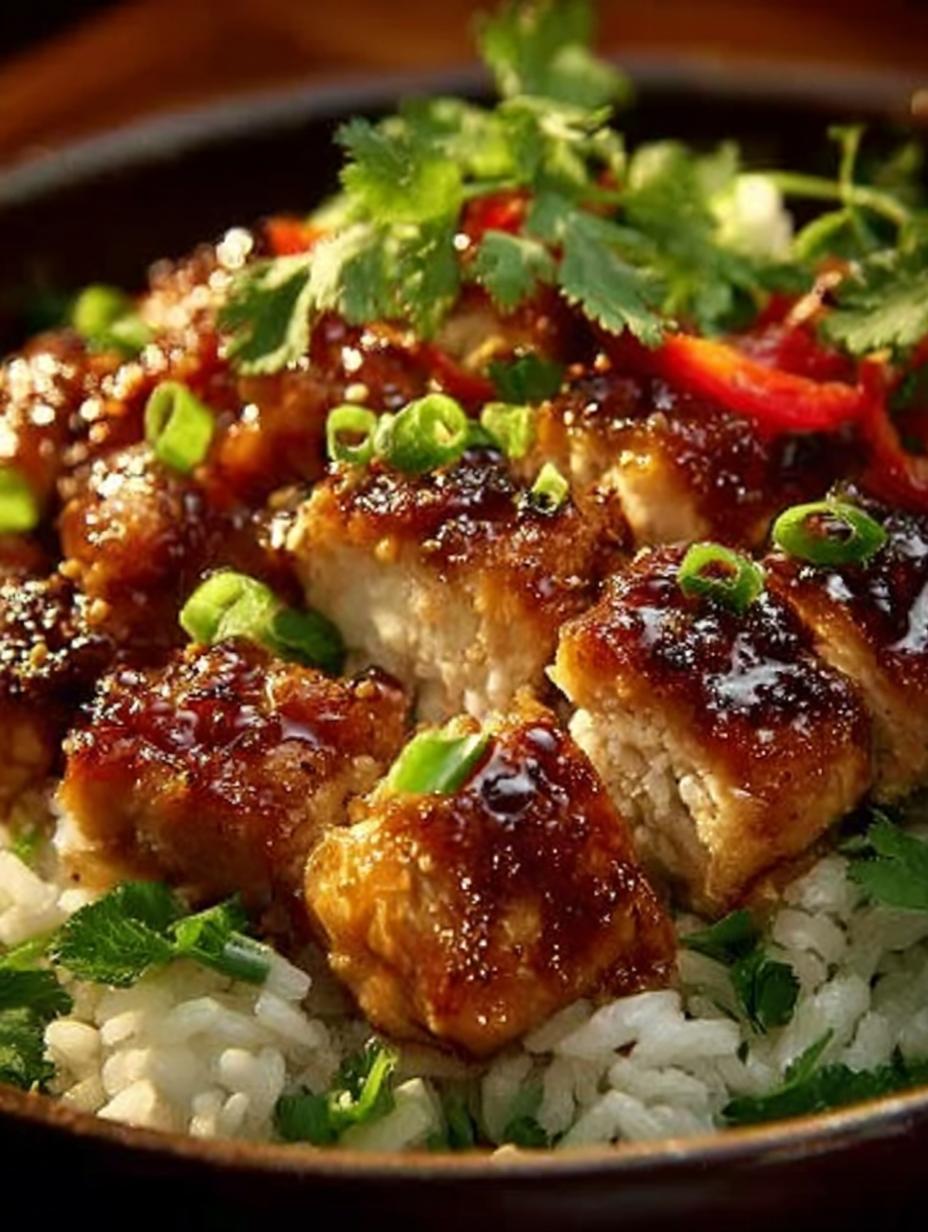 Spicy Maple Chicken Rice