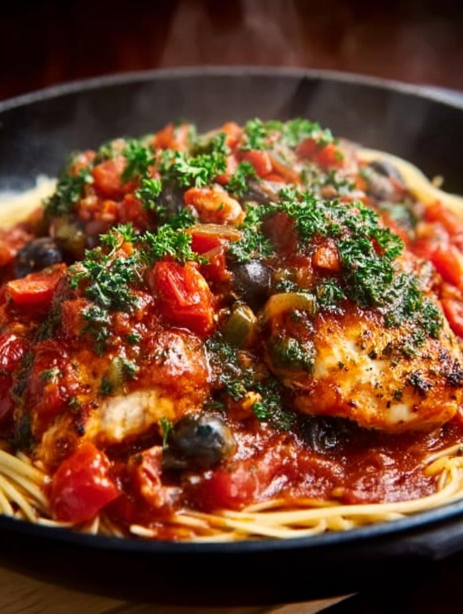 Stovetop Chicken Cacciatore with Bold Flavors in 27 Minutes - Stovetop Chicken Cacciatore with - main visual representation