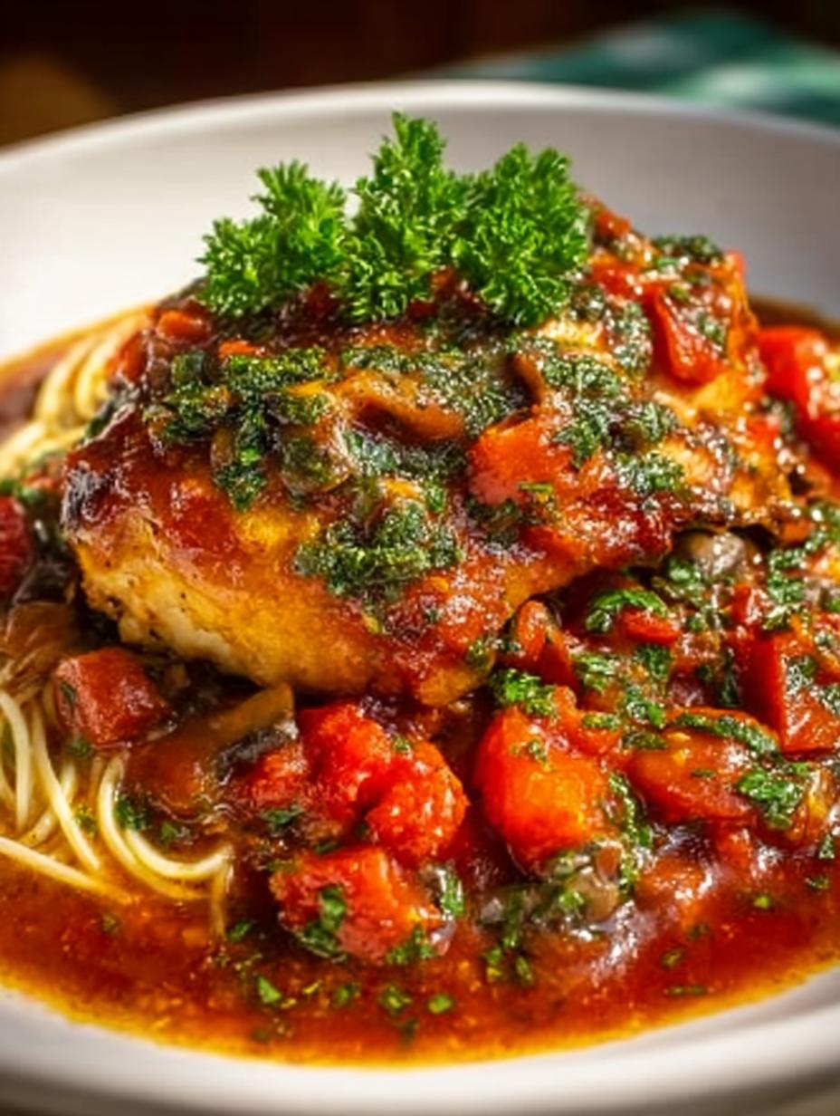 Stovetop Chicken Cacciatore with Bold Flavors in 27 Minutes - Stovetop Chicken Cacciatore with - additional detail