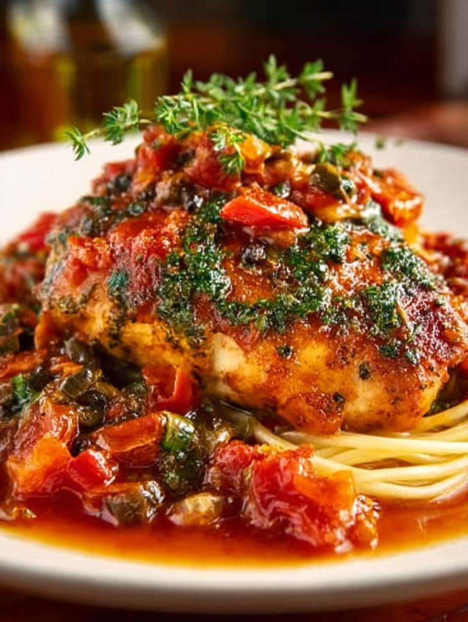 Stovetop Chicken Cacciatore with