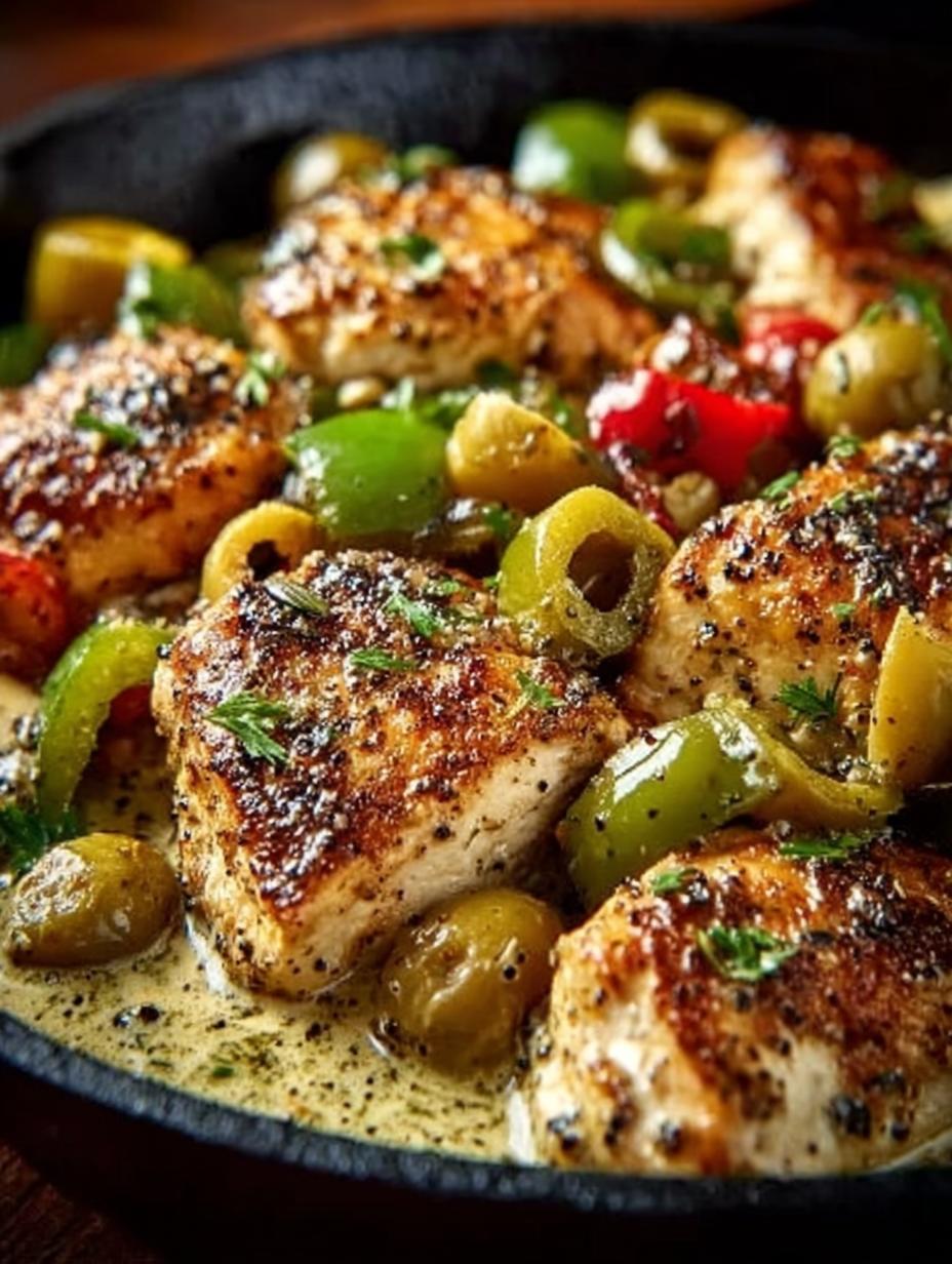 Tasty Pepperoncini Chicken Skillet