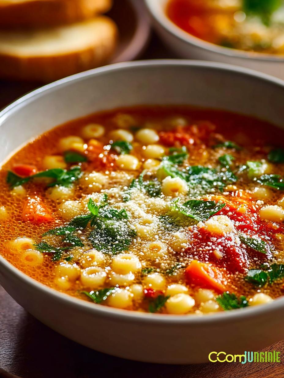 Traditional Italian Pastina Soup