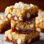 White Chocolate Coconut Blondies