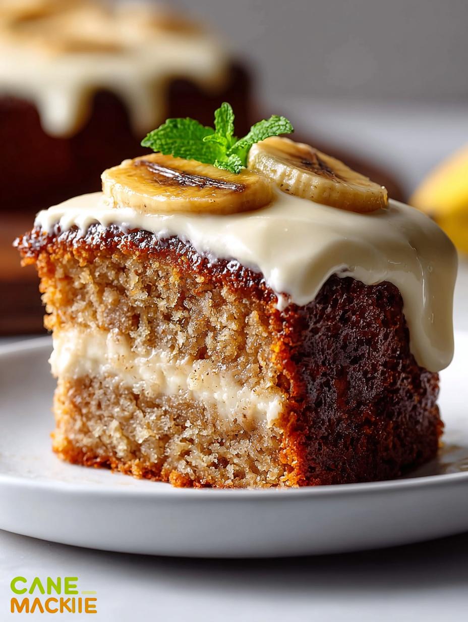 Banana Cake with Cream