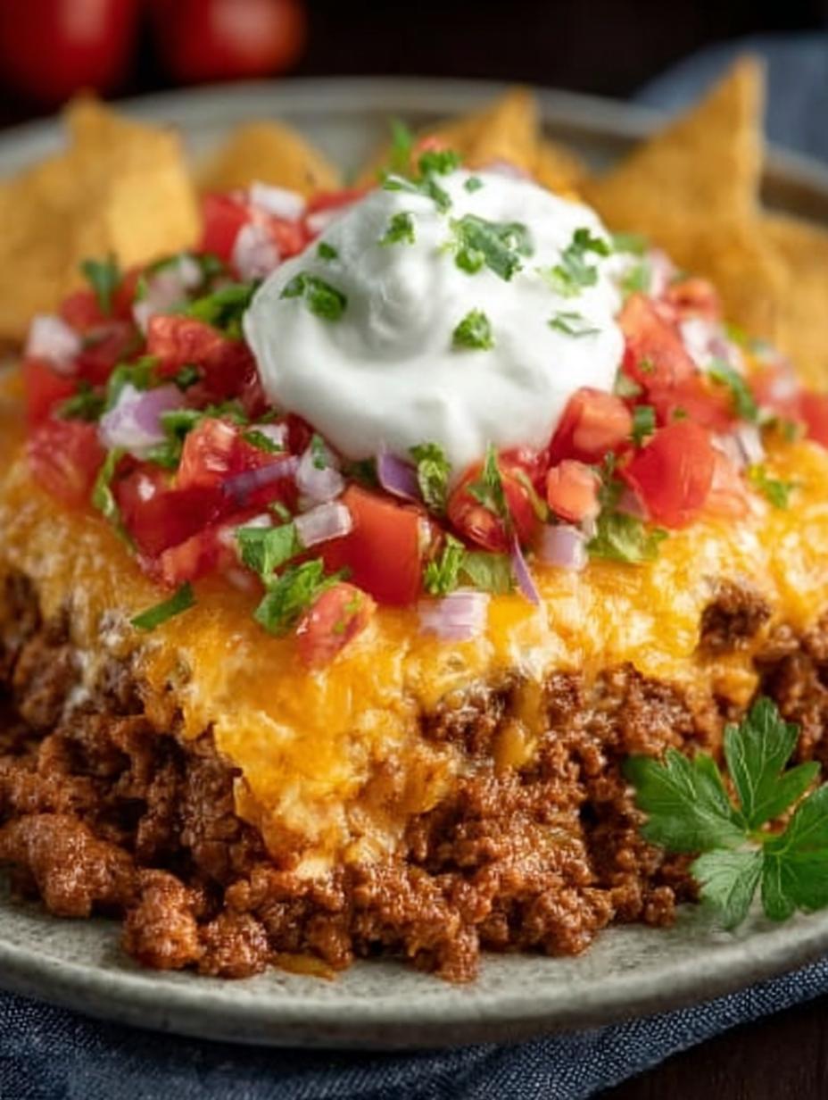 Delicious Cheesy Walking Taco Casserole Recipe - Cheesy Walking Taco Casserole - main visual representation